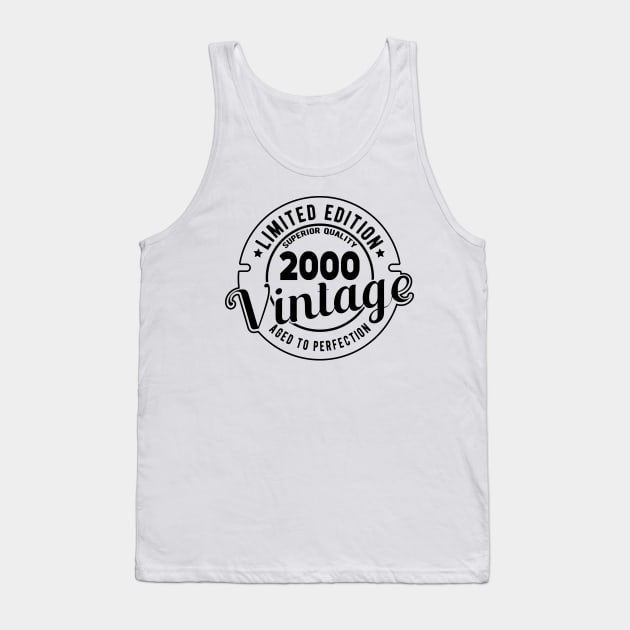 2000 VINTAGE - 21Th BIRTHDAY GIFT Tank Top by KC Happy Shop